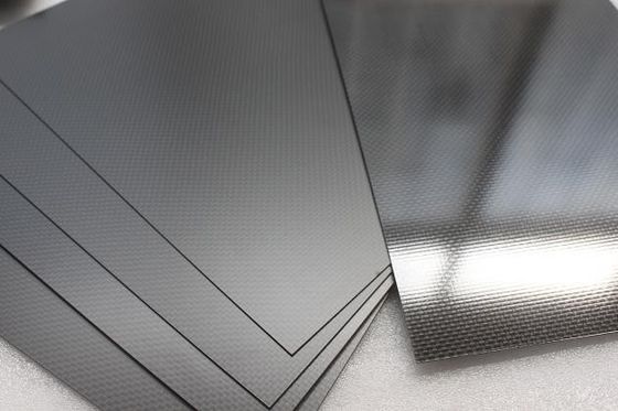 400mm X 500mm Large production 3K Plain Glossy Carbon Fiber Panel