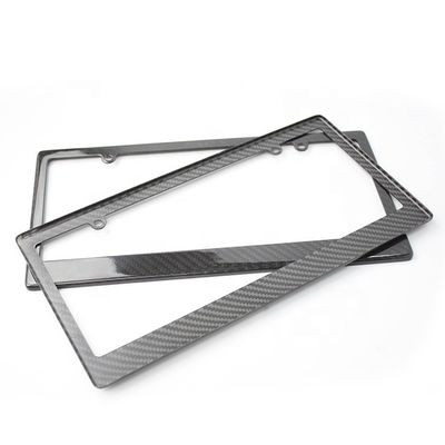 Bmw Audi Carbon Fiber License Plate Frame Slim Line  Car License Plate Holder