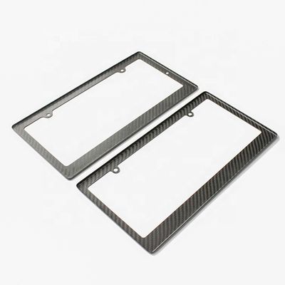 Bmw Audi Carbon Fiber License Plate Frame Slim Line  Car License Plate Holder