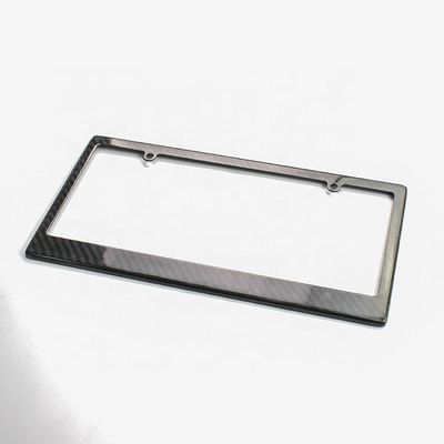 Bmw Audi Carbon Fiber License Plate Frame Slim Line  Car License Plate Holder