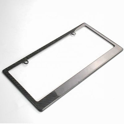 Bmw Audi Carbon Fiber License Plate Frame Slim Line  Car License Plate Holder