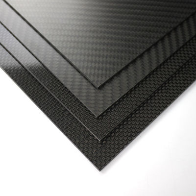 Epoxy Resin Laminate Carbon Fiber Sheets 3K With Fiber Pattern