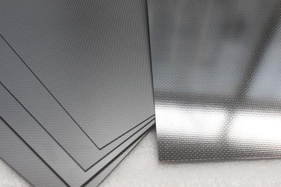 600*1000mm High Strength 3K Plain Glossy Carbon Fiber Sheet