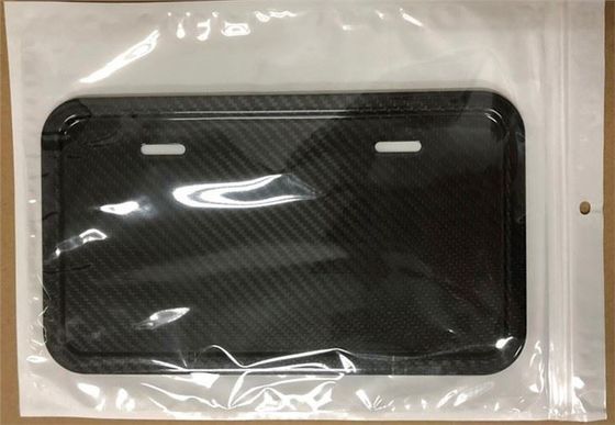 100 Carbon Fiber License Plate Frame With Cover